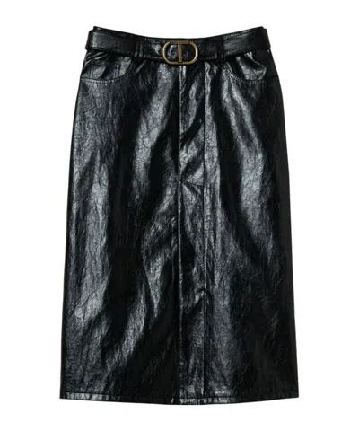 Twinset Logo-plaque Midi Skirt