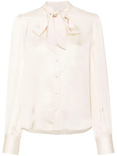 Twinset Logo-plaque Shirt In White