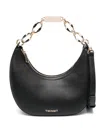 Twinset Logo-plaque Shoulder Bag In Black