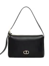 Twinset Logo-plaque Shoulder Bag In Black