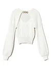 Twinset Logo-plaque Sweater Set In White