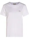 Twinset Cotton T-shirt In White With Logo In White