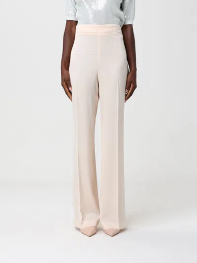 Twinset Logo Plaque Tailored Pants In Gray