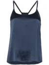 Twinset Logo-plaque Top In Blue