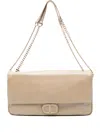 Twinset Logo-plaque Tote Bag In Neutral