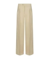 Twinset Logo-plaque Trousers In Neutral