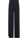 Twinset Logo-plaque Trousers In Black