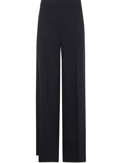Twinset Logo-plaque Trousers In Black