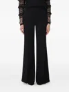 Twinset Logo-plaque Trousers In Black