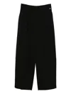 Twinset Logo-plaque Trousers In Black