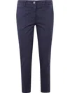 Twinset Logo-plaque Trousers In Blue