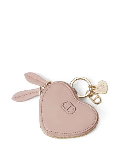 Twinset Logo-plaque Wallet In Pink