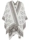 Twinset Logo-print Cape In 灰色