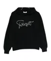 Twinset Logo-print Hoodie In Black