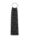 Twinset Logo-print Scarf In Black