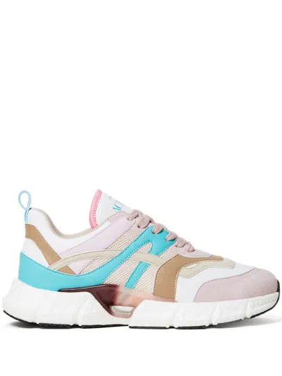 Twinset Logo-print Sneakers In Pink