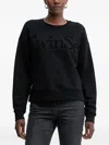 Twinset Logo-print Sweatshirt In Black