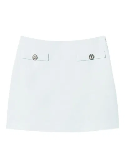 Twinset Logo Skirt In Green