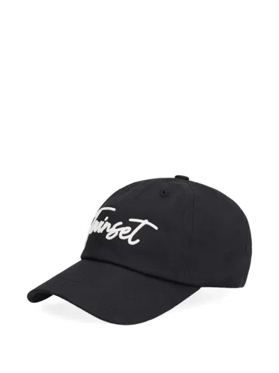 Twinset Logo-embroidery Baseball Cap In Pattern
