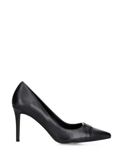 Twinset Logo-plaque Pointed-toe Pumps In Black
