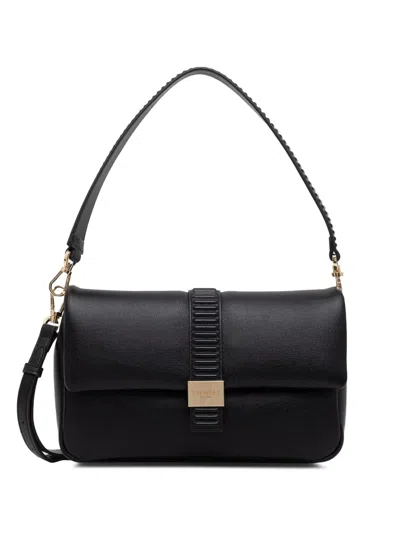 Twinset Logo-plaque Shoulder Bag In Black
