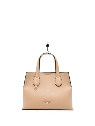 Twinset Logo-plaque Tote Bag In Brown