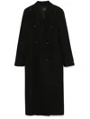 Twinset Twin-set Coats Black In Black