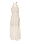 Twinset Long Dress With Embroidery