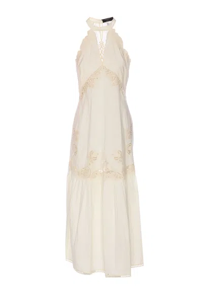 TWINSET LONG DRESS WITH EMBROIDERY