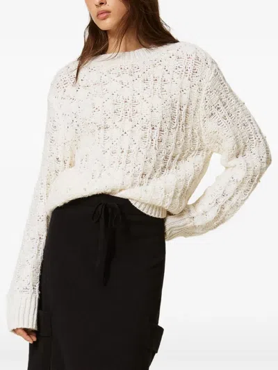 Twinset Long Knit Skirt With Pockets In 블랙