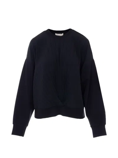 Twinset Long-sleeve Sweatshirt In Black