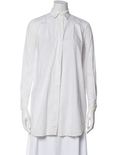 Pre-owned Twinset Long Sleeve Top In White