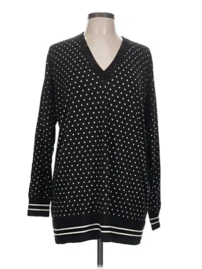 Pre-owned Twinset Long Sleeve T-shirt In Black
