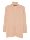 Twinset Long-sleeve Turtleneck Sweater In Neutral