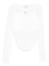 Twinset Long-sleeved Blouse In White