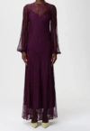 Twinset Long-sleeved Dress In Purple