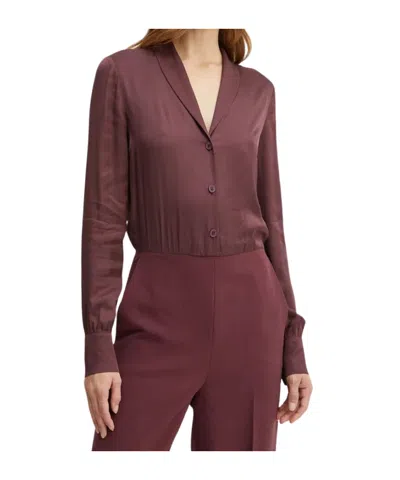 Twinset Long-sleeved Jumpsuit In Brown