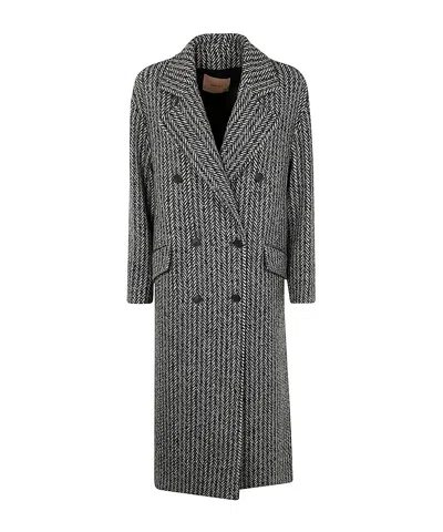 TWINSET TWINSET DOUBLE-BREASTED LONG COAT