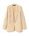 Twinset Long-sleeved Suit Coat In Nude