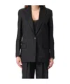 Twinset Long-sleeved Suit Jacket In Black
