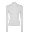 Twinset Ribbed Turtleneck Sweater In White