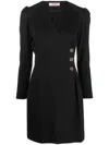 TWINSET LONG-SLEEVED WRAP DRESS