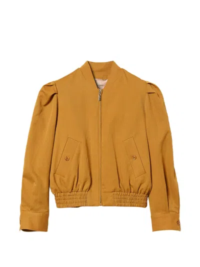 Twinset Long-sleeves Jacket In Orange