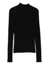 Twinset High-neck Seamless Sweater In Black