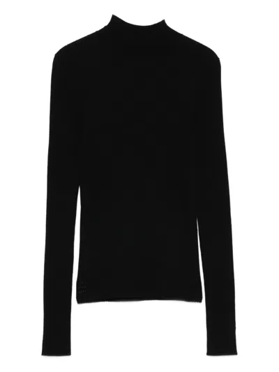 Twinset Long-sleeves T-shirt In Black