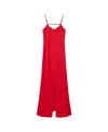 Twinset Long Spaghetti Strap Dress In Multi