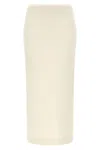 Twinset Twin Set Longuette Skirt In White