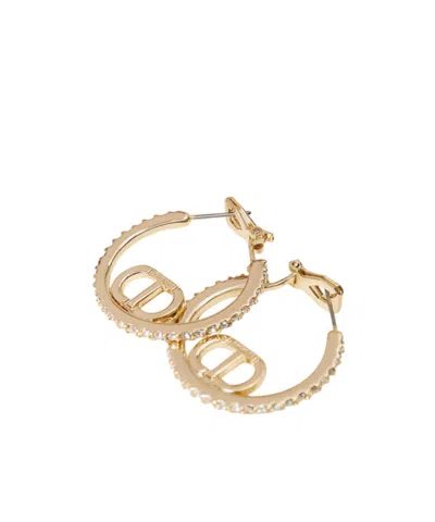 Twinset Loop Earrings In Yellow