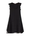 Twinset Lotus Leaf Edge Dress In Black