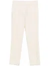 Twinset Low-rise Trousers In Neutrals